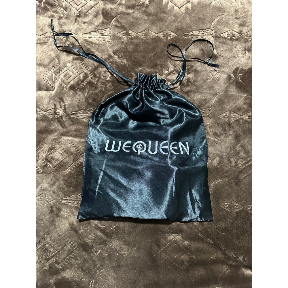 NWT Wequeen Human Hair Bundles 20/22/24" & 12" Closure 1B Black